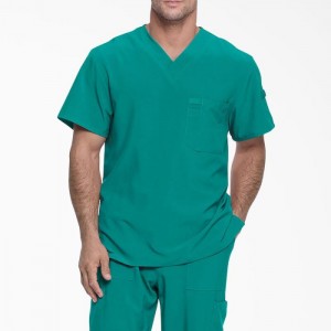 Dickies EDS Essentials V-Neck Scrub Top Turcoaz | MMYI2390