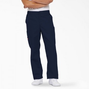 Dickies EDS Signature Cargo Scrub Pants Bleumarin Albastri | QBBJ0563