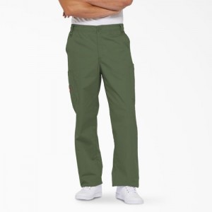 Dickies EDS Signature Cargo Scrub Pants Masline Verzi Verzi | MZIN4284