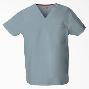 Dickies EDS Signature V-Neck Scrub Top Gri | GOYT7680