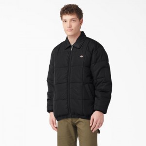 Dickies Eisenhower Puffer Jacket Negrii | YEPV3142