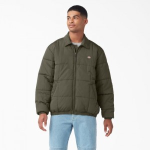 Dickies Eisenhower Puffer Jacket Verzi | QKJC7987