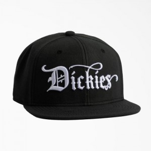 Dickies Embroidered Plati Brim Hat Negrii | QOER2898