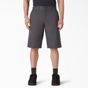 Dickies FLEX Cooling Active Talie Regular Fit Shorts, 13" Gri | EWXJ8474