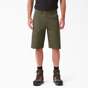 Dickies FLEX Cooling Regular Fit Utility Shorts, 13" Verzi | OUMO6755