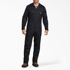 Dickies FLEX Long Sleeve Coveralls Negrii | XCQL4874