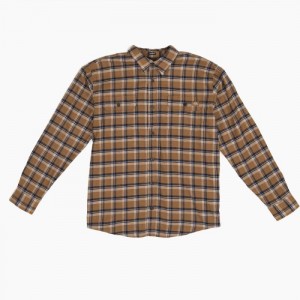 Dickies FLEX Long Sleeve Flannel Shirt Maro Bleumarin | MQAU3161