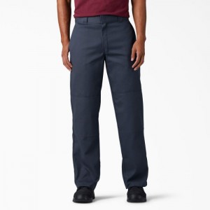 Dickies FLEX Loose Fit Double Knee Lucru Pants Bleumarin | WDAS3713