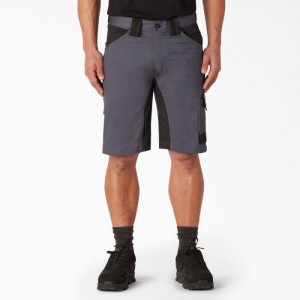 Dickies FLEX Performance Workwear GDT Cargo Shorts, 11" Gri Negrii | LBPW3957