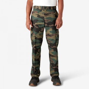 Dickies FLEX Regular Fit Cargo Pants Verzi Camuflaj | QYKO2199