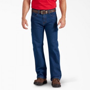 Dickies FLEX Relaxed Fit Carpenter Jeans Indigo Albastri | TBVD8601