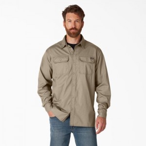 Dickies FLEX Ripstop Long Sleeve Shirt Maro | DKTN3530