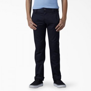 Dickies FLEX Slab Fit Double Knee Pants, 4-20 Bleumarin | JLYJ1322
