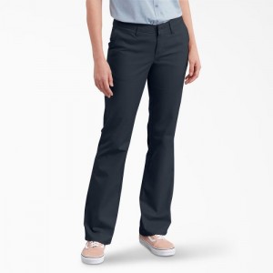 Dickies FLEX Slim Fit Bootcut Pants Bleumarin | NZVO8609