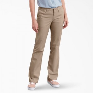 Dickies FLEX Slim Fit Bootcut Pants Maro | YOLH9401