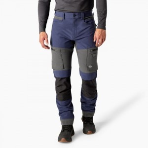 Dickies FLEX Slim Fit Double Knee Tapered Pants Bleumarin Gri | LFGX1163