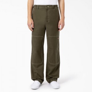 Dickies Florala Relaxed Fit Double Knee Pants Verzi | UVIR6770