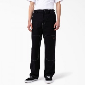 Dickies Florala Relaxed Fit Double Knee Pants Negrii | XJOS8265