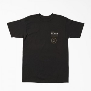 Dickies Fort Worth Heritage Grafice T-Shirt Negrii | IJUK4961