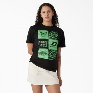 Dickies Grafice Band T-Shirt Negrii | PVJD5827