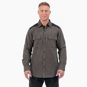 Dickies Heavyweight Brawny Flannel Shirt Verzi | ZHXO8468