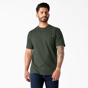 Dickies Heavyweight Heathered Scurte Sleeve Pocket T-Shirt Stormy Weather Heather | WREL5745