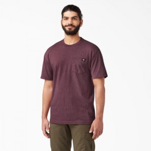 Dickies Heavyweight Heathered Scurte Sleeve Pocket T-Shirt Visinii | PCRE9559