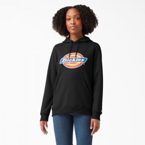 Dickies Heavyweight Logo Pullover Negrii | QZPW1470