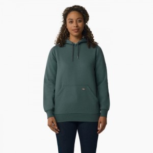 Dickies Heavyweight Logo Sleeve Pullover Verzi | FYAK2871