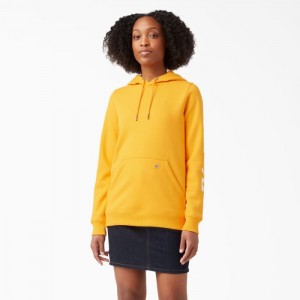 Dickies Heavyweight Logo Sleeve Pullover Galbeni | SYMU8526