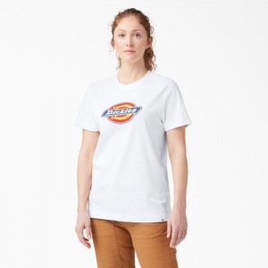 Dickies Heavyweight Logo T-Shirt Albi | SEAZ1498