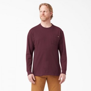 Dickies Heavyweight Long Sleeve Pocket T-Shirt Visinii | EZFI0270