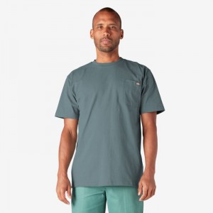 Dickies Heavyweight Scurte Sleeve Pocket T-Shirt Albastri | XCLS3862