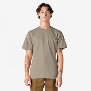 Dickies Heavyweight Scurte Sleeve Pocket T-Shirt Maro | FJJV5328