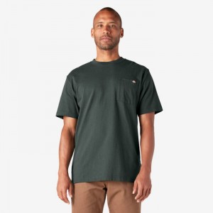 Dickies Heavyweight Scurte Sleeve Pocket T-Shirt Verzi | LELO1325