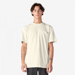 Dickies Heavyweight Scurte Sleeve Pocket T-Shirt Bej | TTQV9907