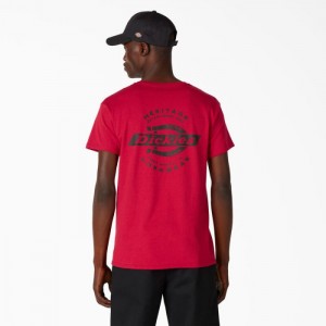 Dickies Heritage Grafice T-Shirt Cardinal | KHJJ8930
