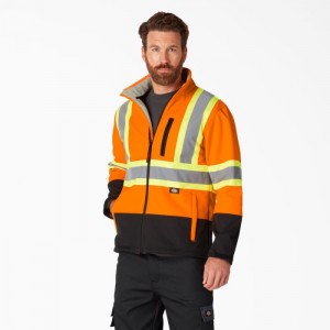 Dickies Hi Vis Protecție Softshell Jacket Portocalii | ERHC2688