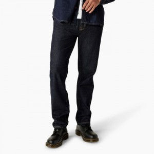 Dickies Houston Relaxed Fit Jeans Indigo Albastri | ZSXI7675
