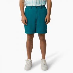 Dickies Jackson Regular Fit Cargo Shorts, 8" Albastru Deschis | WHQJ2542