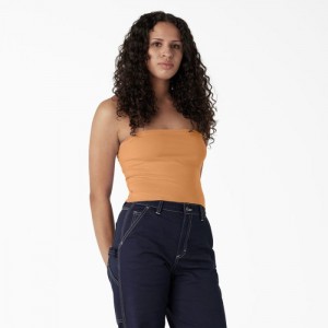 Dickies Knit Tube Top Papaya Smoothie | NQLI0331