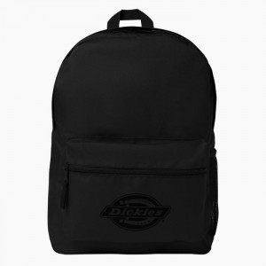 Dickies Logo Backpack Negrii Negrii | UDSP5966