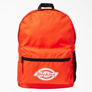 Dickies Logo Backpack Portocalii | MFQB0041
