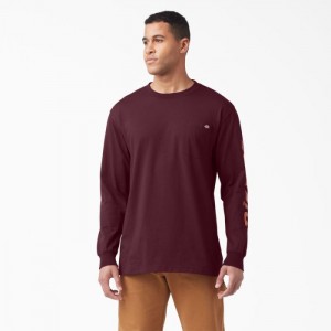 Dickies Logo Grafice Long Sleeve Pocket T-Shirt Visinii | KJGG3807