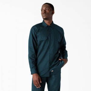 Dickies Long Sleeve Lucru Shirt Reflecting Pond | BPSA6093