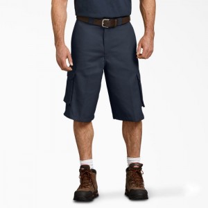 Dickies Loose Fit Cargo Lucru Shorts, 13" Bleumarin | NZGF9021