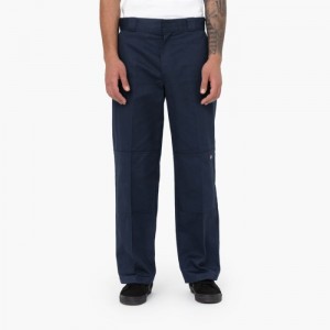 Dickies Loose Fit Double Knee Lucru Pants Bleumarin | ASRZ9238
