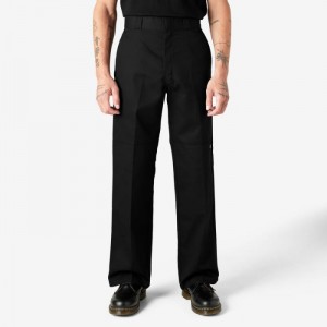 Dickies Loose Fit Double Knee Lucru Pants Negrii | XWJJ0812