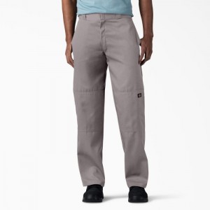 Dickies Loose Fit Double Knee Lucru Pants Argintii | QBFV3628