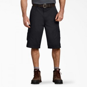 Dickies Loose Fit Lucru Shorts, 13" Negrii | LKWN3656